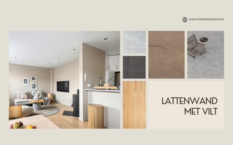 Lattenwand met Vilt: De Perfecte Mix van Rust, Design en Functionaliteit in Moderne Interieurs